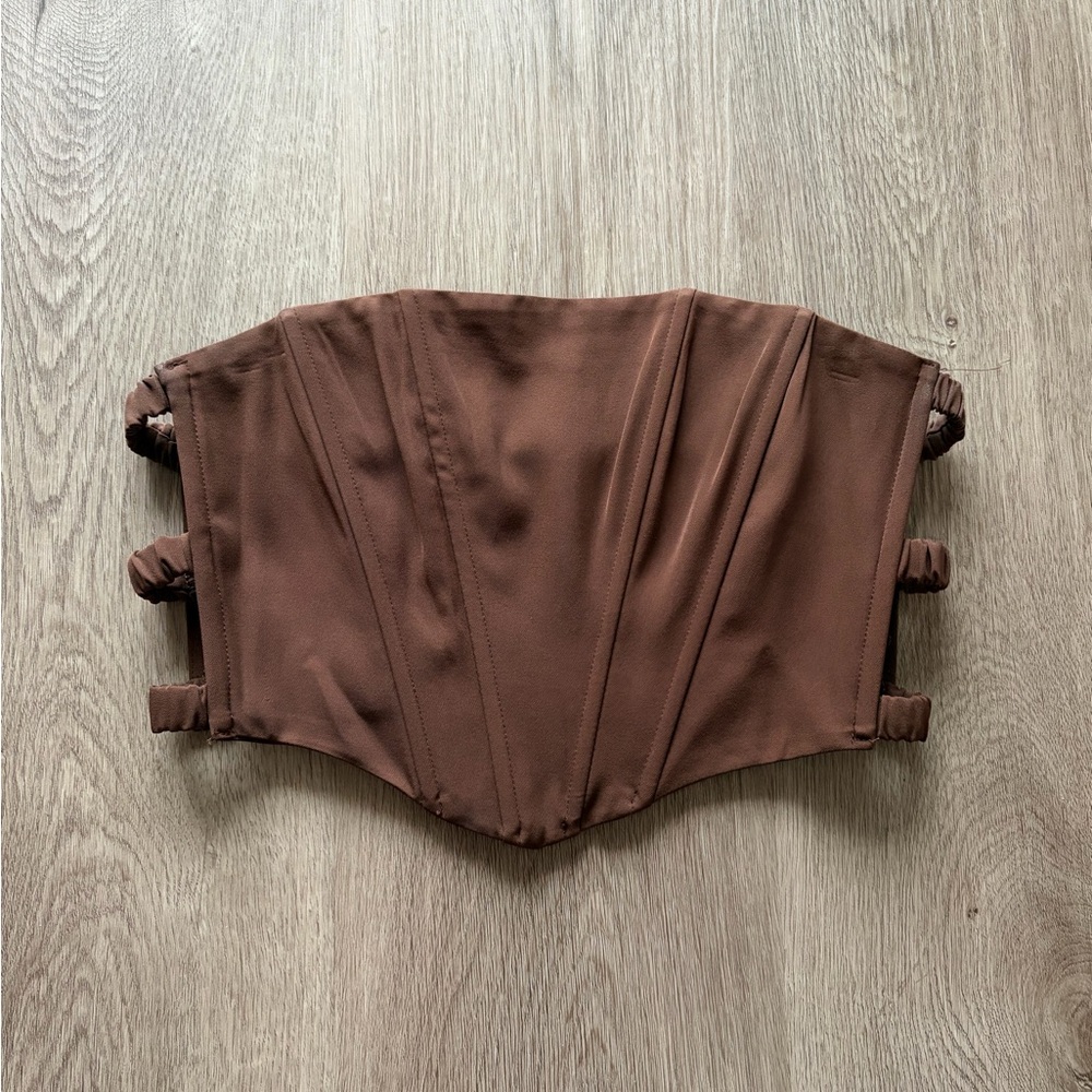 Princess Polly Chocolate Strapless Corset